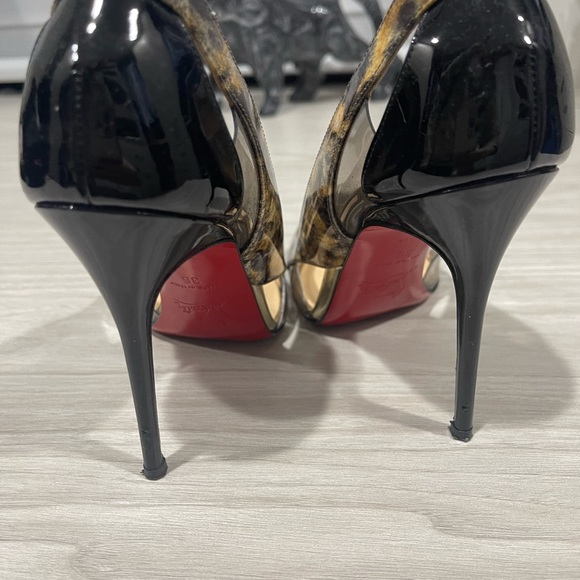 Christian Louboutin stiletto size 36 gold and black - Picture 4 of 6